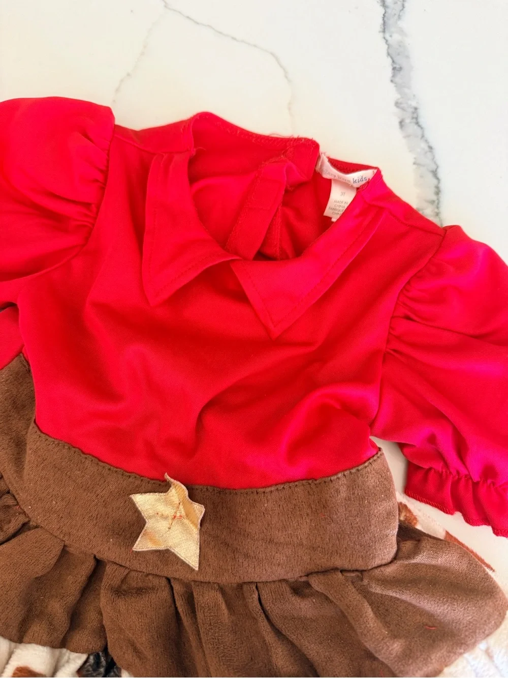 Pottery Barn Kids Cowgirl Costume Dress in Brown and Red - Picture 5 of 9